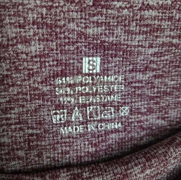 Women's Athletic Shorts in Maroon - Picture 3 of 3